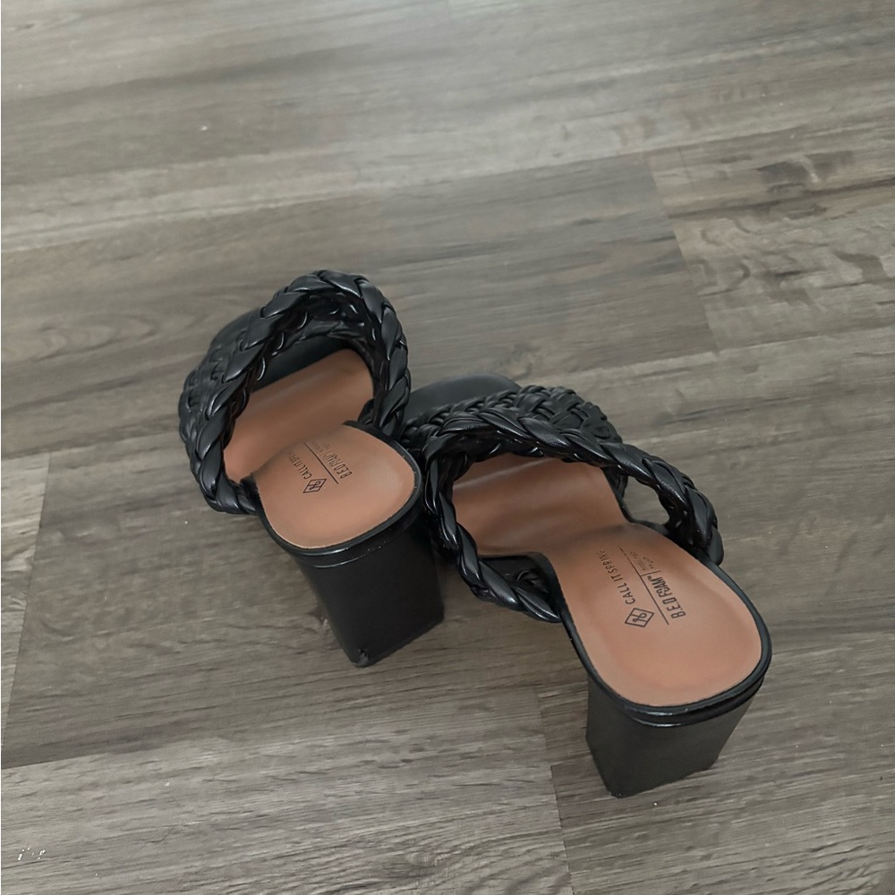 Call It Spring Black Braided Mules - Picture 4 of 5